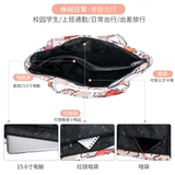 Forever cultivate Портативный вместительный и большой демисезонный мультяшный школьный рюкзак, сумка на одно плечо, тканевый мешок