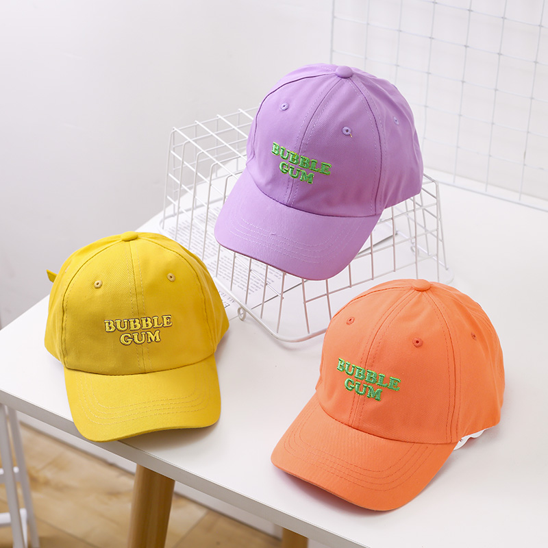 Children's baseball cap Spring autumn 2-8 years old boy girl girl girl Duck Tongue Cap Candy Color Shade Baby Autumn winter