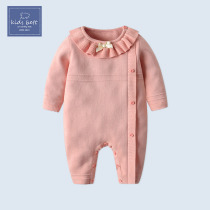 Baby jumpsuit spring and autumn ha clothes baby baby climbing clothes winter newborn full moon princess clothes foreign atmosphere wear tide