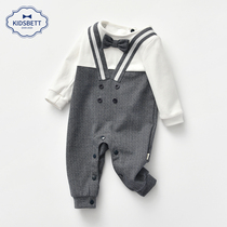 Belle sweet 2021 autumn new college style male baby Ha clothes jumpsuit children out full moon weekly clothing