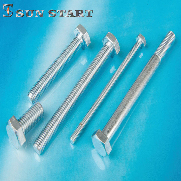 SUN START Outer hexagonal bolt DIN933-5 8 Design M14 M16 hexagonal screw galvanized