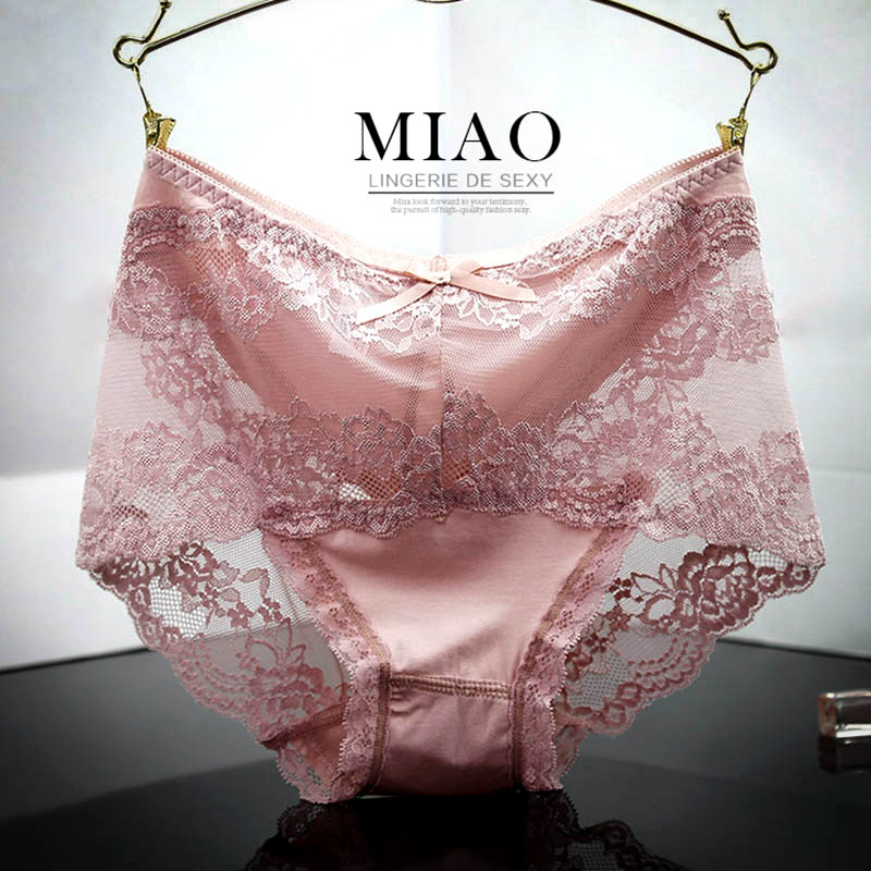 4 ladies sexy high waist underwear lace hips to the middle of Modale indefinite temptation shorts