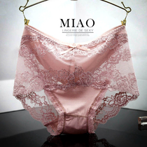 4 Ladies Sexy High waist Underpants female lace Tites hip apologems Waist Mod no marks No marks Big Code Temptation Shorts