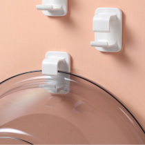 Bathroom multifunctional basin adhesive hook creative bath basin washbasin Wall hanger kitchen paste vegetable blue storage