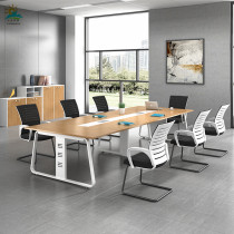 Large small meeting table long table reception in talks table and chairs combined long table working table office furniture brief modern