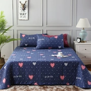 Zhongao Châu Âu bông trải giường in ga trải giường dày quilted quilted ba bộ bông tấm đa năng mat