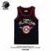 Tide thương hiệu vest nam thể dục cotton in văn bản Slim thể thao lỏng lẻo áo phông hip hop đường phố châu Âu và Mỹ - Áo vest cotton áo ba lỗ tanktop nam Áo vest cotton