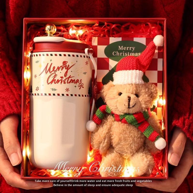 Cross New Year gifts Girls send girlfriends Girls Practical Christmas exchange Small gift ideas Creative Insulation Cup Gift Box-Taobao