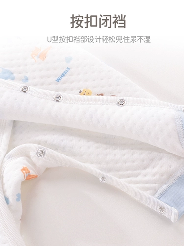 童泰 Демисезонное детское удерживающее тепло боди для новорожденных подходит для мужчин и женщин для девочек, 0-3 мес., увеличенная толщина