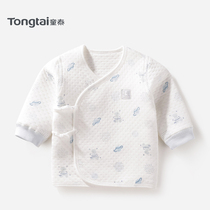 Tongtai newborn baby clothes newborn baby spring and autumn cotton thickened warm monk clothing baby single top