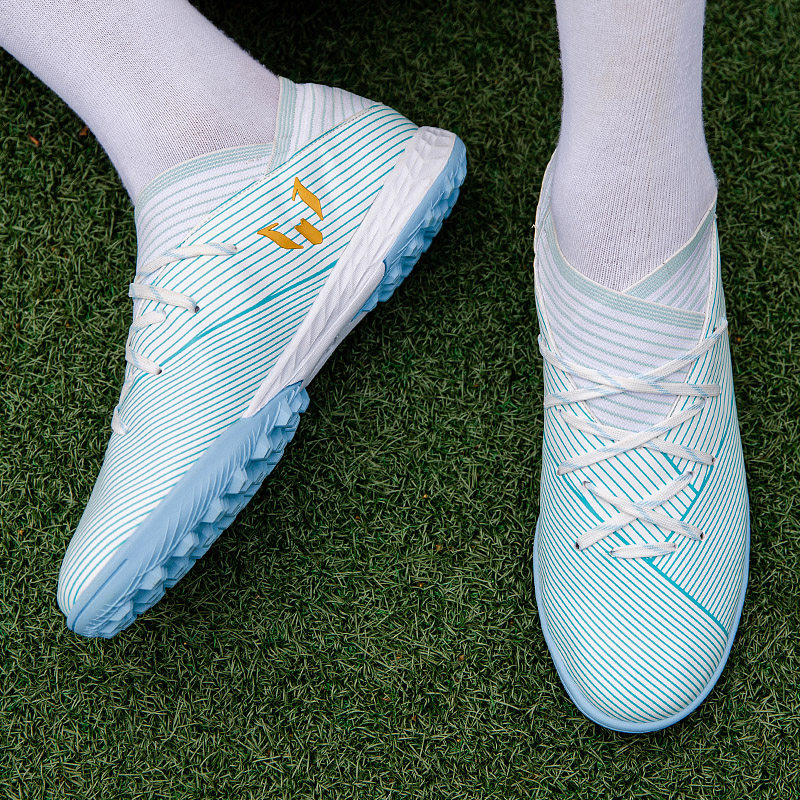 Messi football shoes men's long nails TF Smash Nails AG Short Nails CUHK Children Elementary School Children Racing Indoor Training Shoes Women