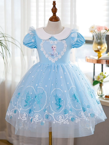 Осенний наряд маленькой принцессы, осеннее платье, детская юбка, коллекция 2023, «Холодное сердце»