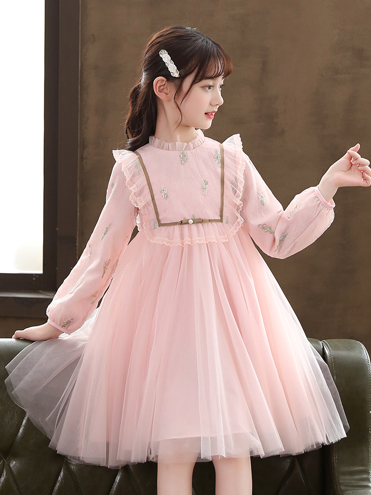 Girls dress autumn children's tutu skirt 2022 new dress princess skirt children's clothing foreign style little girl skirt