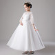 Children's dresses, princess dresses, high-end girls' piano performance costumes, foreign-style flower girl fluffy yarn, host evening dress