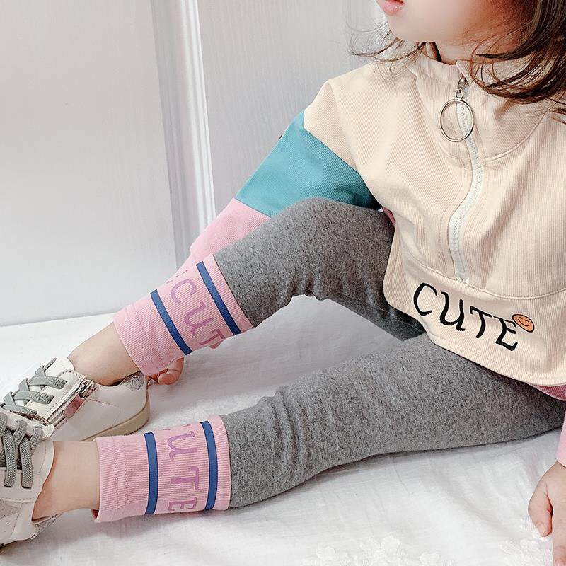 Female baby leggings spring and autumn wear 2021 new children's foreign style wear trousers children's children's children's clothing girls ' autumn clothes