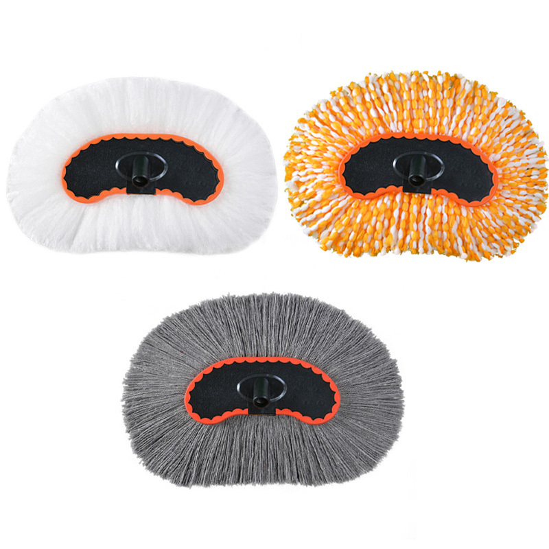 Car Wash Brush Head, Car Wash Pole, Milk Silk Brush Head, Cotton Thread Brush Head, Orange Nano Brush Head