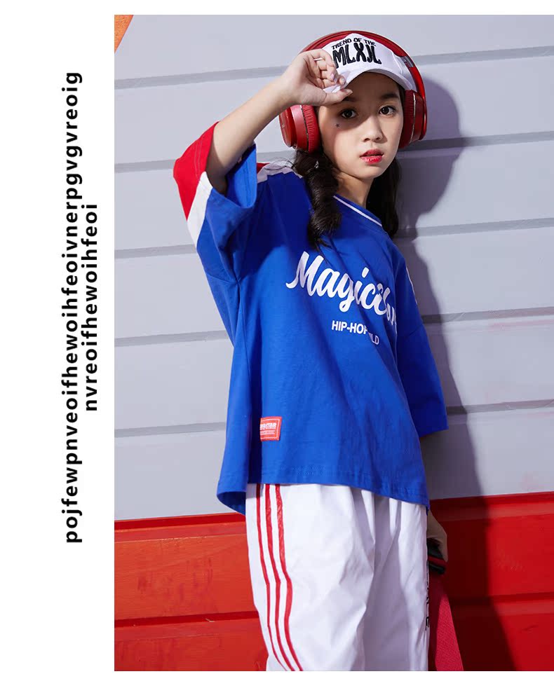 Cô gái hip-hop trang phục nữ hiphop hip-hop triều mùa thu quần dài Cô gái đẹp trai đường phố quần áo khiêu vũ trang phục trang phuc bieu dien