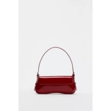 Красная модная сумка подмышку, ретро сумка на одно плечо, осенняя