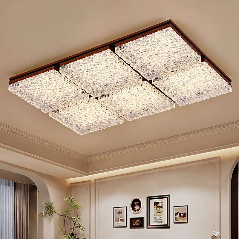 意式极简客厅主灯法式中古风高端轻奢卧室吸顶灯全屋套餐