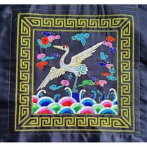 First-class civil servant crane pattern patchwork embroidery piece craft gift Qing Dynasty minister official uniform Shui Langwen