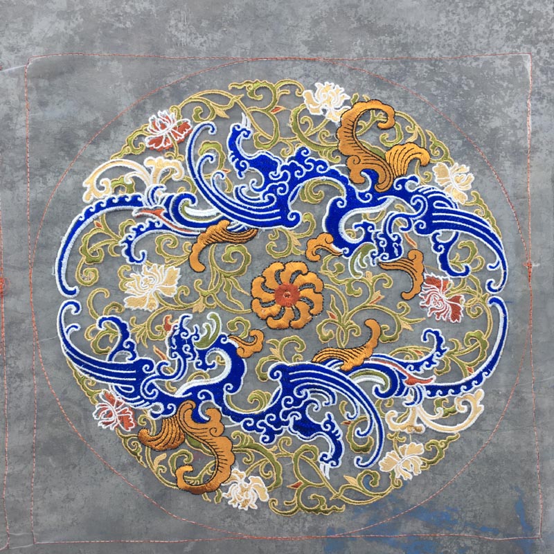 Transparent Eugen yarn patchwork embroidery Yanxi raiders Coquetine patchwork embroidery clothing accessories