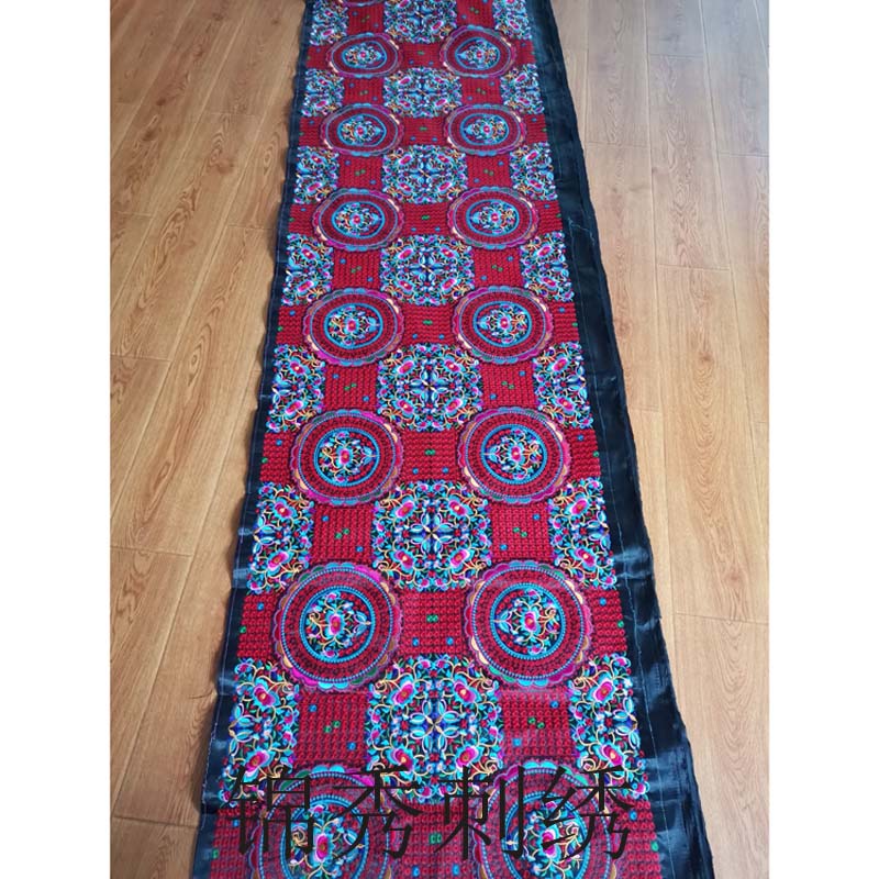 Large size lace embroidery big bronze money flower embroidery ethnic computer embroidered lace clothing accessories