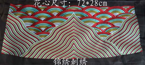 Китайский стиль Big Wave Movie Emelcodery, вышитый фильм, вышитый фильм, официальные аксессуары для министров династии Цин