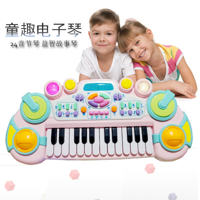 Children's electronic violin 0-6-year-old introductory female baby Puzzle Kid Versatile Play Piano Toy 1-3 Boy