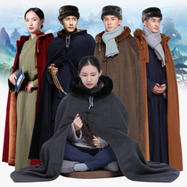  Shangyuan plush monk meditation cloak Monk suit Double-layer thickened meditation cloak lay suit monk suit Winter meditation cloak