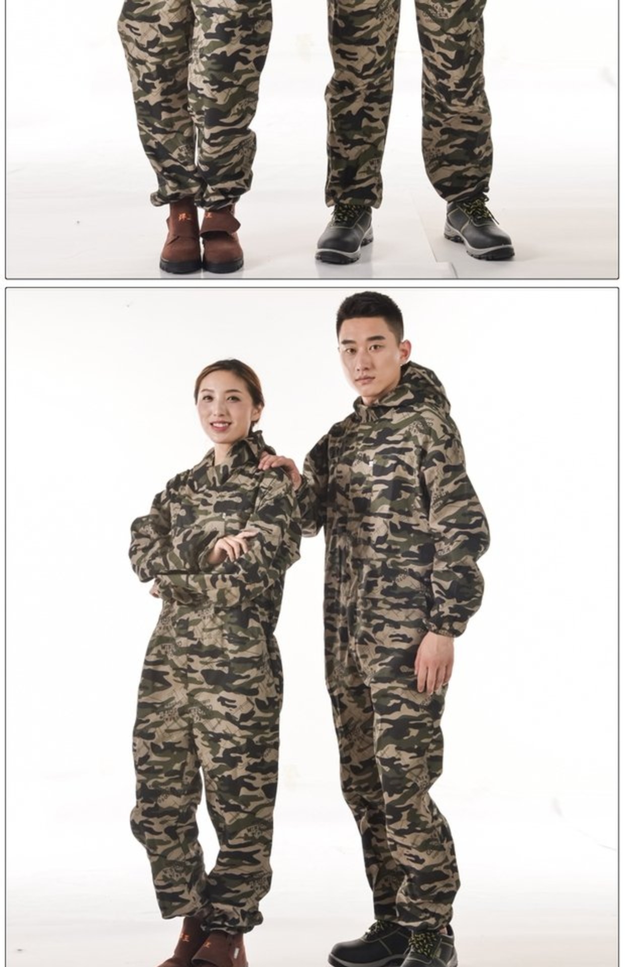 Mùa hè phù hợp với ngụy trang coverall overalls mui xe chống bụi chống bẩn dài tay porter dịch vụ sửa chữa tự động quần áo bảo vệ bộ đồ mặc nhà