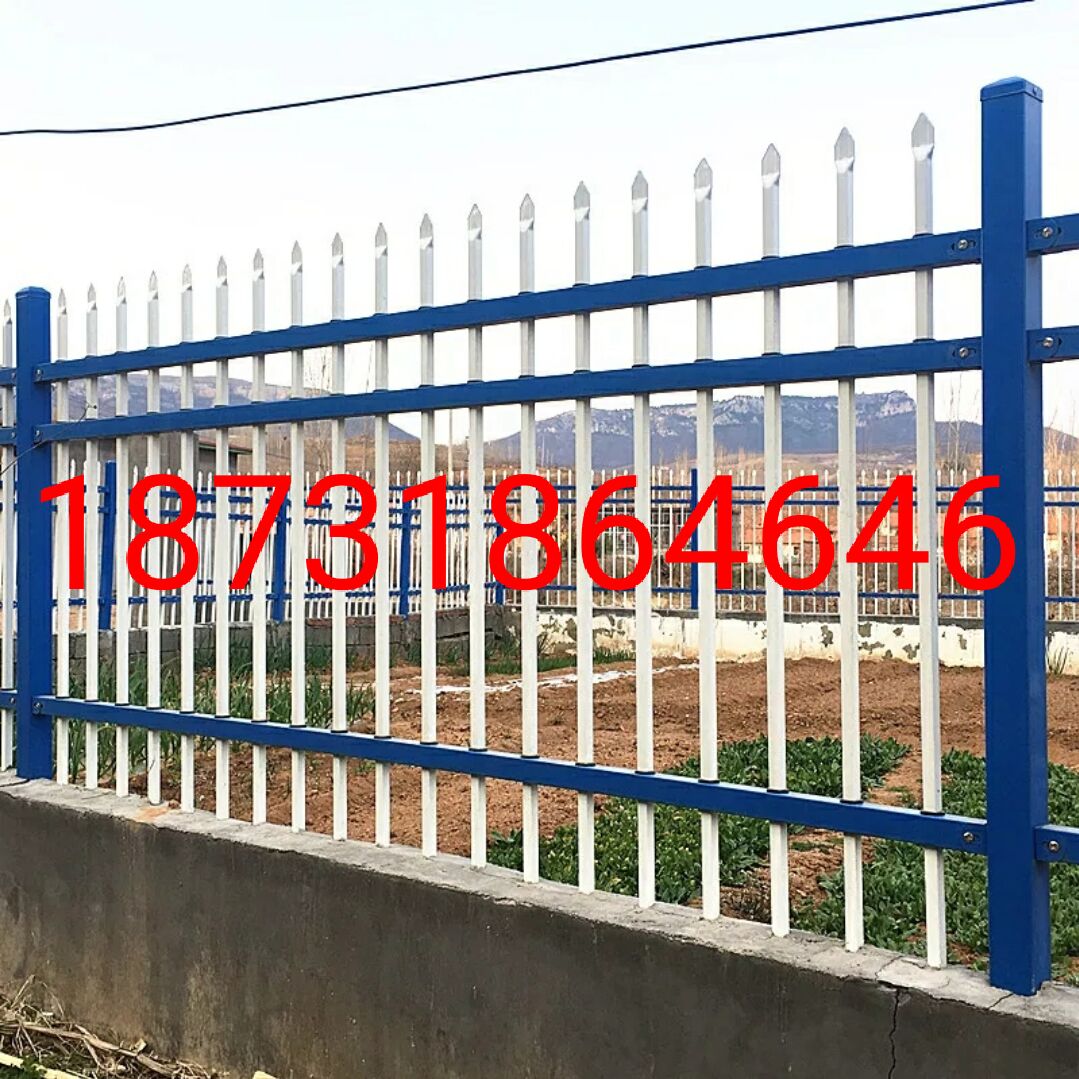 Kunming fence fence wrought iron railing community iron fence construction fence courtyard outdoor zinc steel fence villa