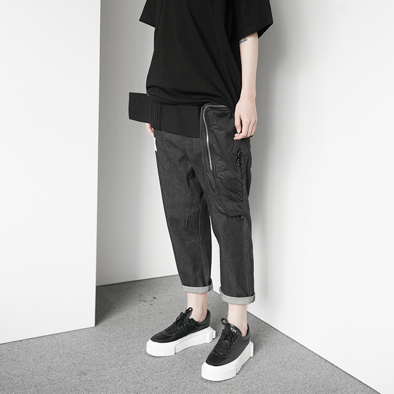 The Dirty Collection 4 0 multifunction pockets splicing 70% jeans