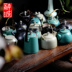 Ấm trà cổ dầm nồi gốm retro máy pha trà hộ gia đình đồng đơn nồi ấm đun nước Nhật Bản bộ trà Kung Fu Nhật Bản bộ ấm chén pha trà đẹp Trà sứ