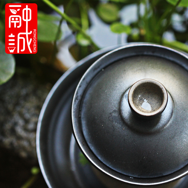 Melts if black pottery tea zen tureen ceramic glaze to use three large kung fu tea tea bowl