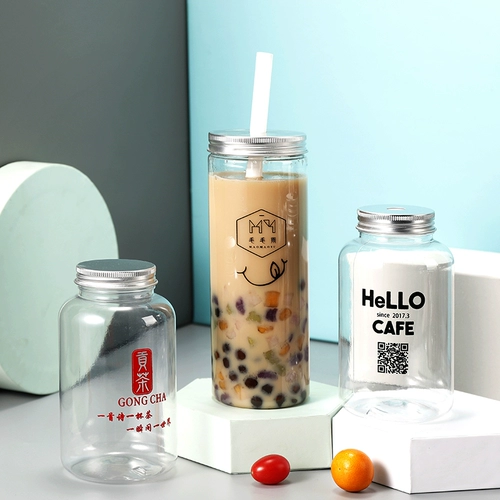 Crazy Limited Pet Pat Plast Plastic Suck Beverage Milk Store Cup Cup Creative Net Cread Cup Cacking индивидуальная коммерческая коммерческая