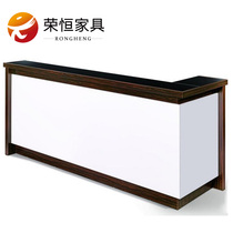 Simple office furniture Plate front desk Reception desk Company information desk Modern welcome desk cashier office bar