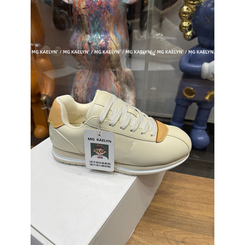 Mg Kaelyn/Butter Bread Shoes Women's Thick-Soled Forrest Gump Shoes 2025 Autumn New Versatile Couple Casual Sneakers
