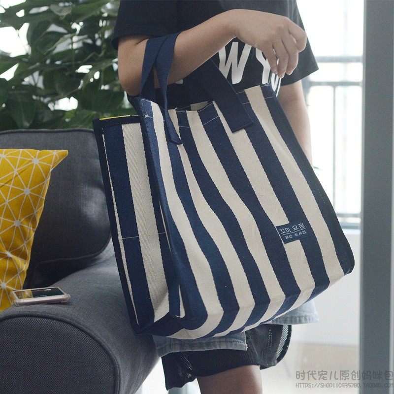 Mommy bag handheld mother and baby bag large capacity going out mom bag fashion canvas shopping bag handpicked and convenient women's bag