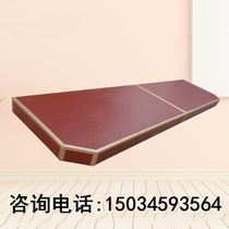 School classroom podium platform wooden platform small stage movable training host speech platform steel wooden finished product