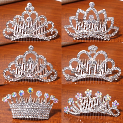 Детский ободок для принцессы, аксессуар для волос, корона, шпильки для волос, сверло, подарок на день рождения