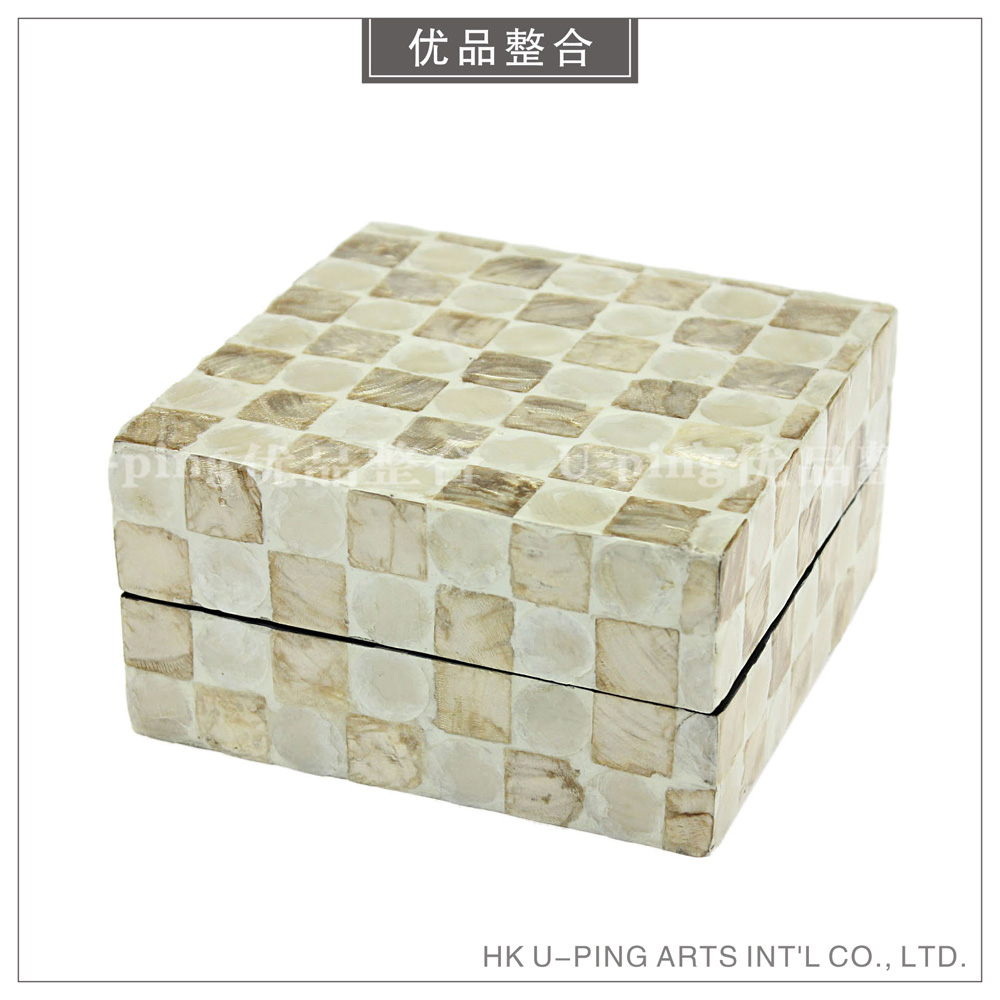 Boutique Creative Home Soft Decoration Simple Modern Model Room Champagne Gold Handmade Patch Round Decorative Box SSH5