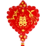 福源祥 Новый китайский подвесной узел для гостиной, большой символ 囍, вход в дом, китайский фестиваль, кулон, свадебный подарок