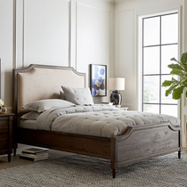 American solid wood bed double bed factory direct sales bed master bedroom modern minimalist oak bed home 1 5 m queen bed