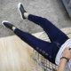 Mùa hè đen kéo dài chín điểm quần jeans nam phiên bản Hàn Quốc của quần tu luyện 9 điểm chân quần thủy triều nam mỏng phần quần nam - Quần jean áo nam đẹp
