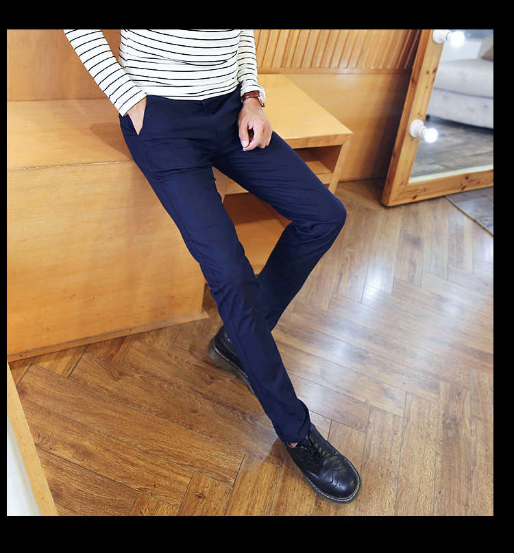 Mùa hè mới quần âu nam phiên bản Hàn Quốc của chín quần tự học hè học sinh nam quần quần nam mỏng quần nam quần tây