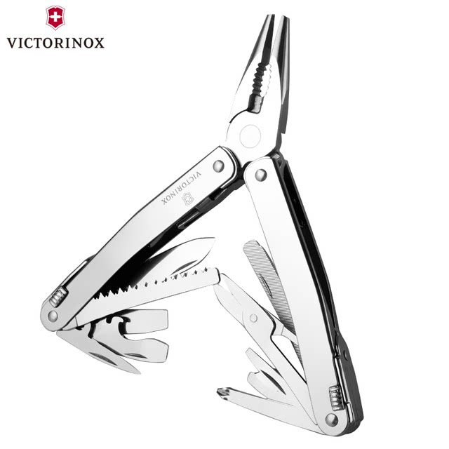 ຕົ້ນສະບັບຂອງແທ້ຈິງ Victorinox Swiss Army Knife Tool Pliers 3.0224.L Universal Pliers Multifunctional Swiss Knife Pliers