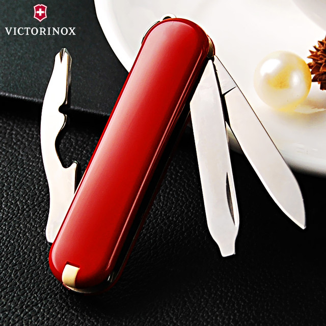 ດັ້ງເດີມ Swiss Army Knife 58mm Bugler (ສີແດງ) 0.6163 Victorinox Mini Multi-function Folding Swiss Knife