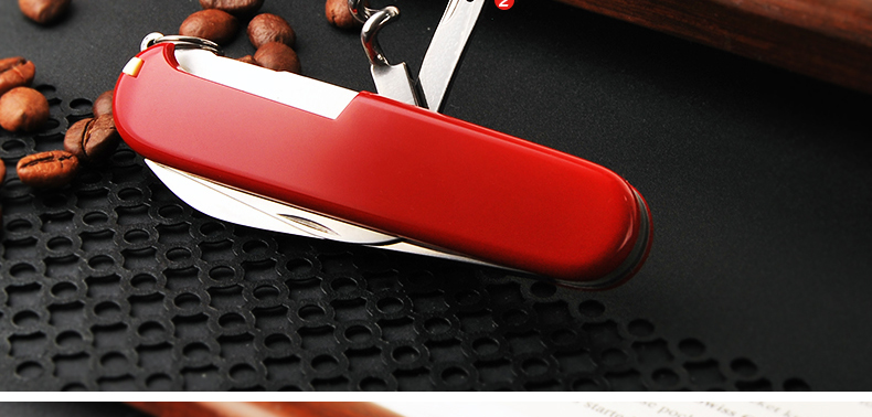 Victorinox Swiss Army Knife 91mm tiêu chuẩn (màu đỏ) 1.3603 công cụ gấp dao Thụy Sĩ đa chức năng Bản gốc xác thực dao làm bếp của Mỹ