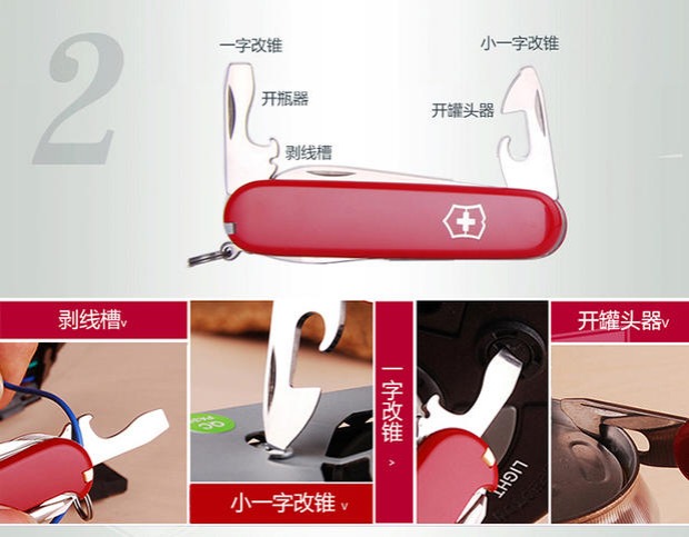 Dao chính hãng Thụy Sĩ dao 91mm hộp quà tặng tin tức Vickers saber đa chức năng ngoài trời gấp công cụ dao xếp đa năng leatherman