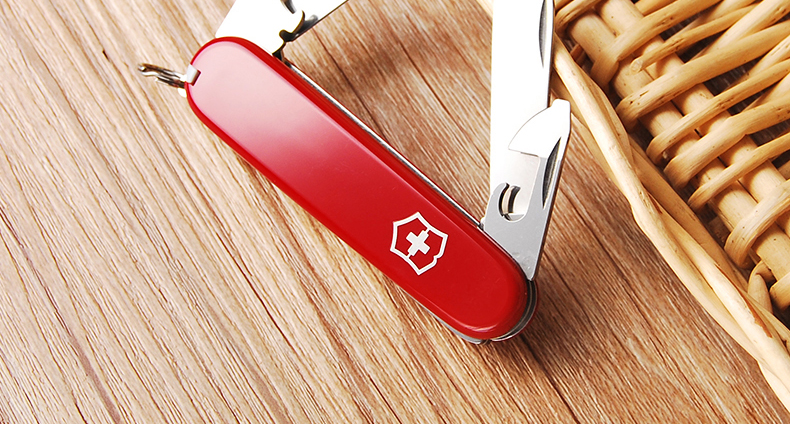 Bản gốc chính hãng Vickers Swiss Swiss dao 84mm (màu đỏ) 0.2503 đa chức năng công cụ Thụy Sĩ chính hãng các loại dao làm bếp